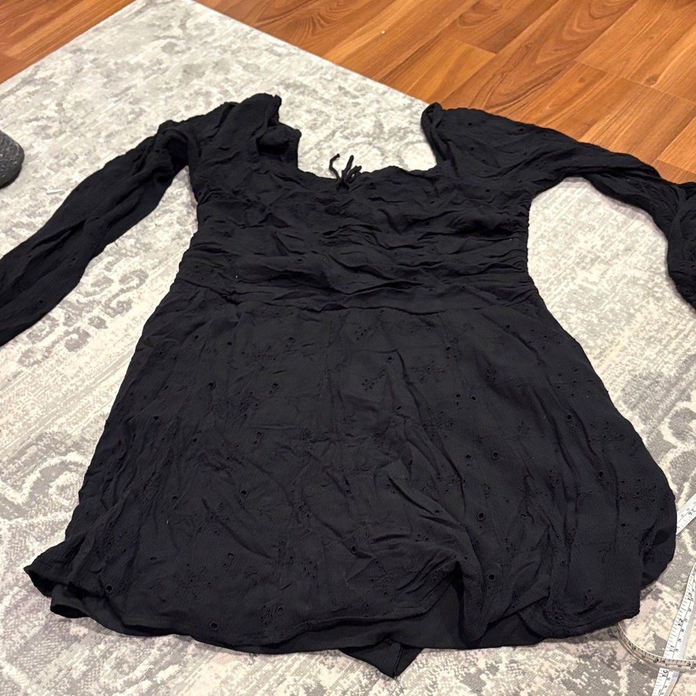 Hollister Black Long Sleeve Dress